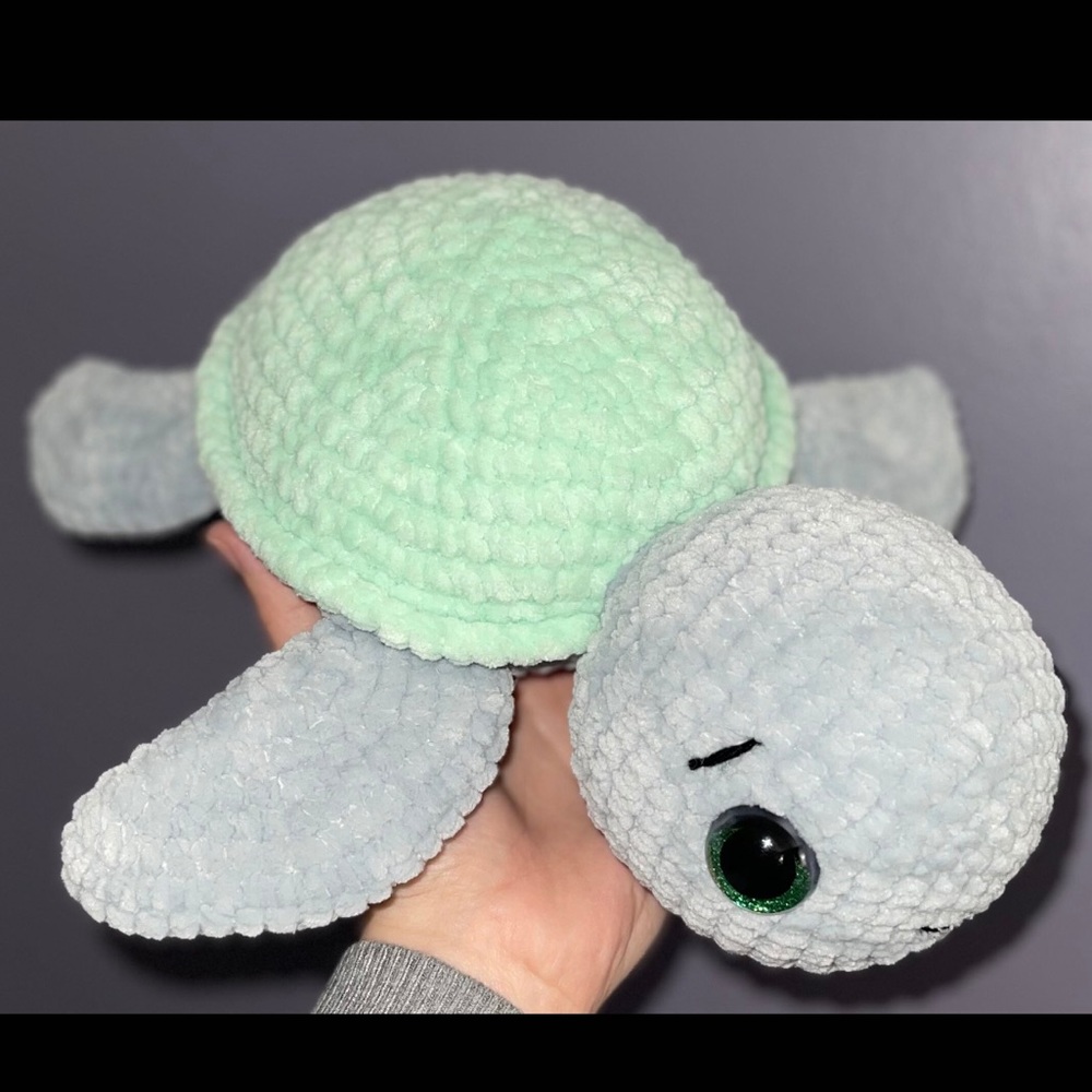 ‼️Handmade/crochet Turtle‼️ - Picture 6 of 9